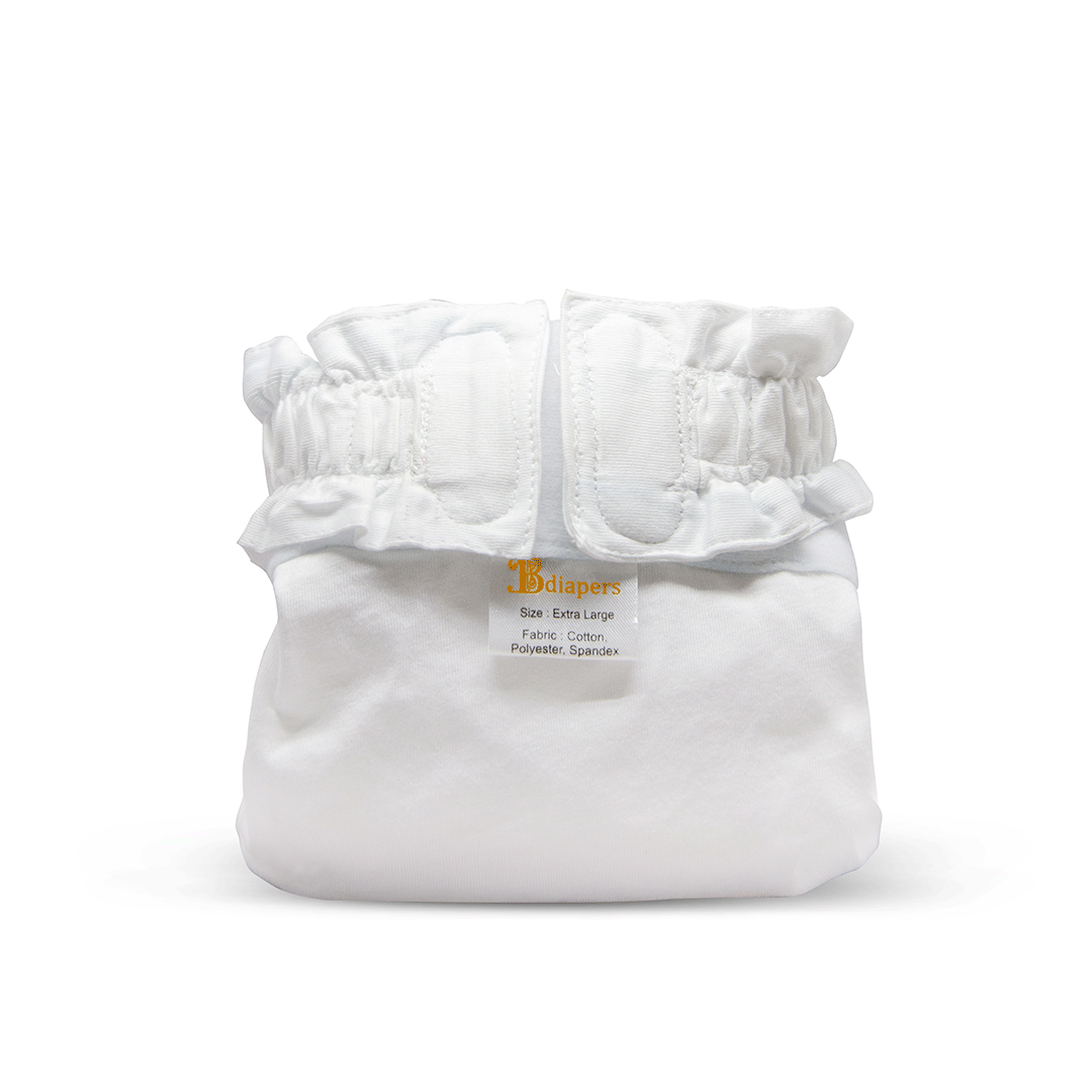 Medium sized washable, reusable rash free large  hybrid cloth diaper covers online with 100% disposable healthy nappy pads, liners, inserts near me at bdiapers