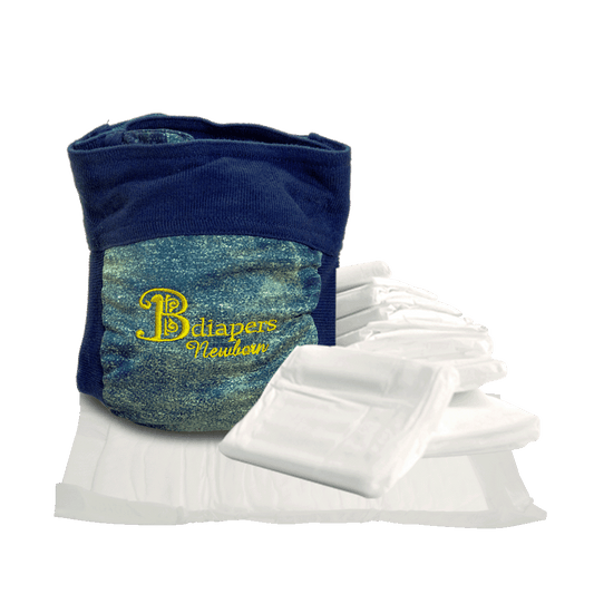 Newborn Hybrid  washable, reusable rash free hybrid cloth diaper covers online with 100% disposable healthy nappy pads, liners, inserts near me at bdiapers