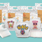 Trial Pack GIRL washable, reusable rash free small, medium, large, extra large hybrid cloth diaper covers online with 100% disposable healthy nappy pads, liners, inserts near me at bdiapers Trial Pack GIRL  3 covers , 120 inserts with accessories    